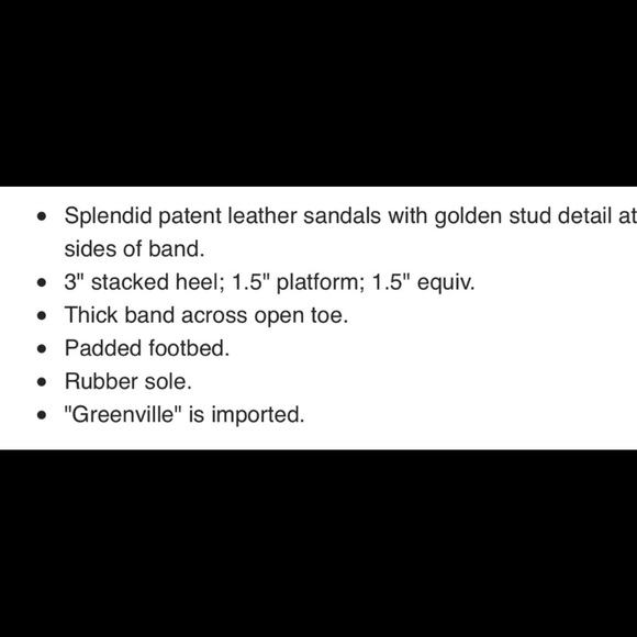 Splendid Greenville Red Faux Patent Leather Platform Sandals 7 - Picture 7 of 7